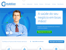 Tablet Screenshot of contabilizepb.com.br